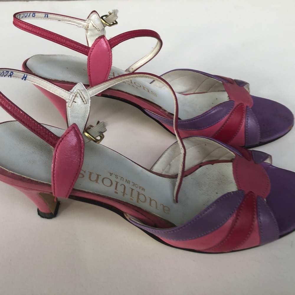 Pink, Purple and Red Strappy Sandals Size 61/2 M